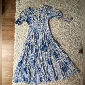 Free People Floral Maxi Dress Size 0